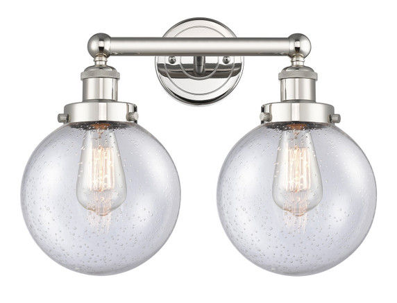 Bathroom Fixtures Two Lights by Innovations ( 405 | 616-2W-PN-G204-8 Edison ) 