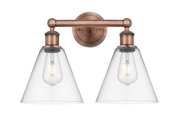 Bathroom Fixtures Two Lights by Innovations ( 405 | 616-2W-AC-GBC-82 Edison ) 