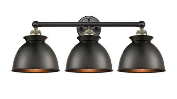Bathroom Fixtures Three Lights by Innovations ( 405 | 616-3W-BAB-M14-BK Edison ) 