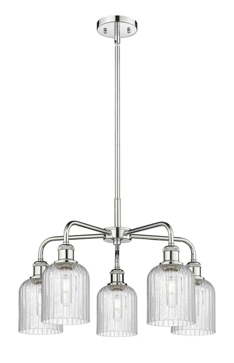 Mid. Chandeliers Glass Down by Innovations ( 405 | 516-5CR-PC-G559-5SDY Downtown Urban ) 