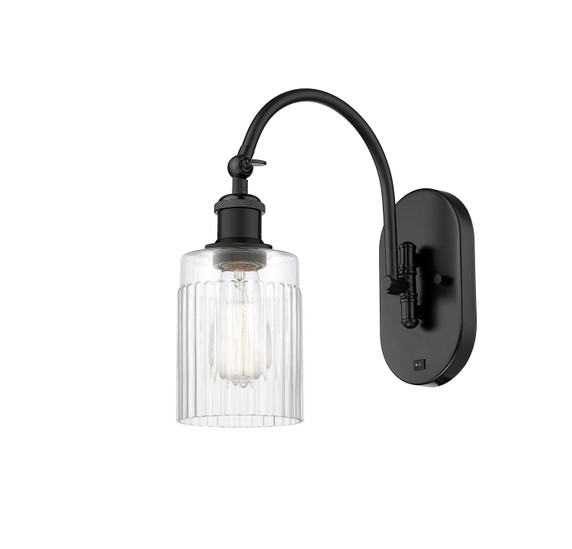 Sconces Single Glass by Innovations ( 405 | 518-1W-BK-G342 Ballston ) 