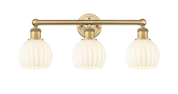 Bathroom Fixtures Three Lights by Innovations ( 405 | 616-3W-BB-G1217-6WV Edison ) 