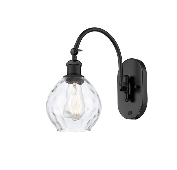 Sconces Single Glass by Innovations ( 405 | 518-1W-BK-G362 Ballston ) 