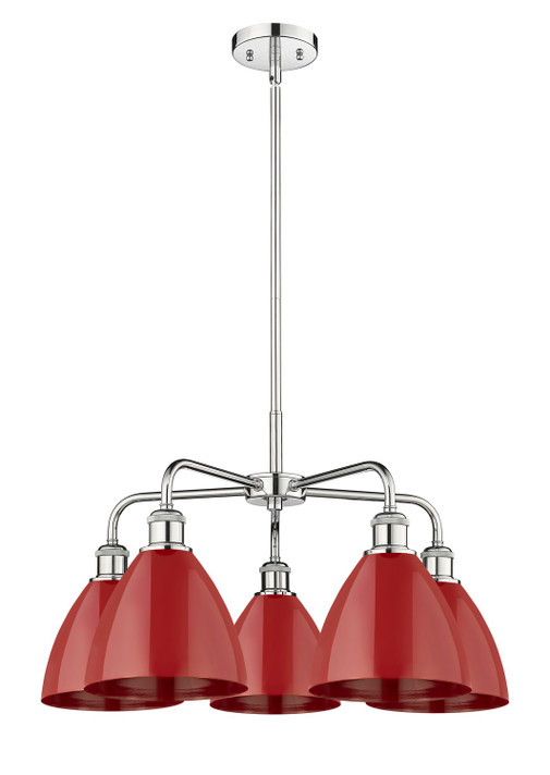 Mid. Chandeliers Metal Shade by Innovations ( 405 | 516-5CR-PC-MBD-75-RD Ballston ) 