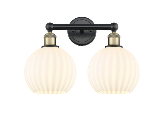 Bathroom Fixtures Two Lights by Innovations ( 405 | 616-2W-BAB-G1217-8WV Edison ) 