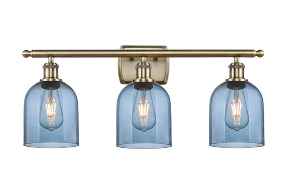 Bathroom Fixtures Three Lights by Innovations ( 405 | 516-3W-AB-G558-6BL Ballston ) 