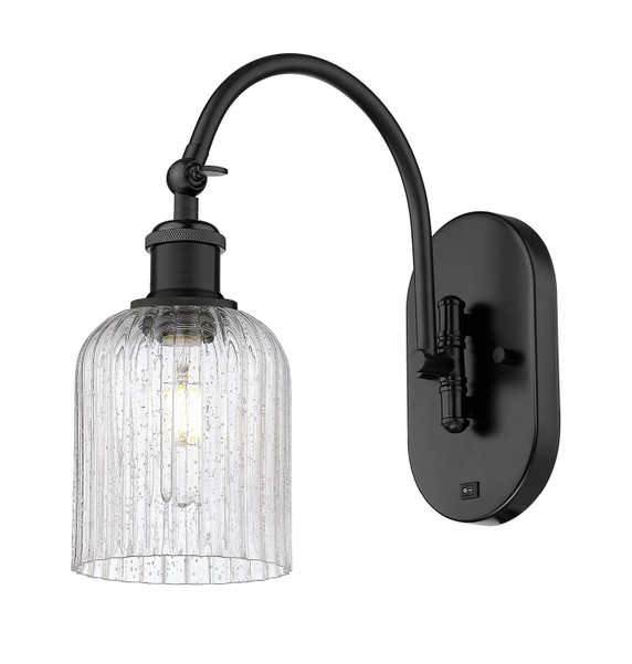 Sconces Single Glass by Innovations ( 405 | 518-1W-BK-G559-5SDY Ballston ) 