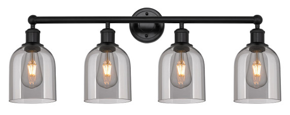 Bathroom Fixtures Four Lights by Innovations ( 405 | 616-4W-BK-G558-6SM Edison ) 