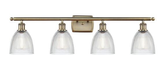 Bathroom Fixtures Four Lights by Innovations ( 405 | 516-4W-AB-G382-LED Ballston ) 