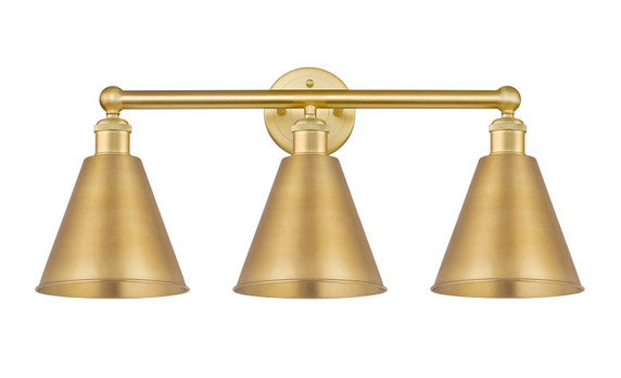 Bathroom Fixtures Three Lights by Innovations ( 405 | 616-3W-SG-MBC-8-SG Edison ) 