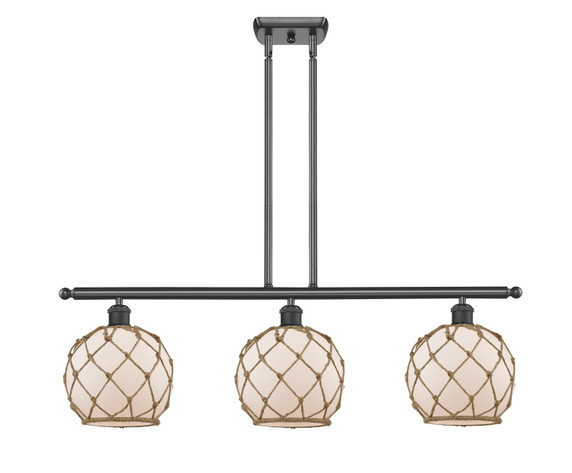 Linear/Island 3 Light Bar by Innovations ( 405 | 516-3I-BK-G121-8RB Ballston ) 