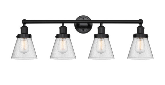 Bathroom Fixtures Four Lights by Innovations ( 405 | 616-4W-BK-G64 Edison ) 