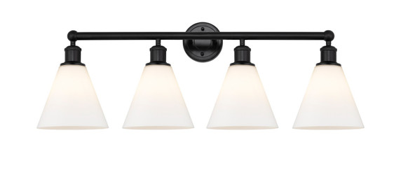 Bathroom Fixtures Four Lights by Innovations ( 405 | 616-4W-BK-GBC-81 Edison ) 