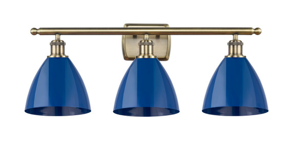 Bathroom Fixtures Three Lights by Innovations ( 405 | 516-3W-AB-MBD-75-BL Ballston ) 