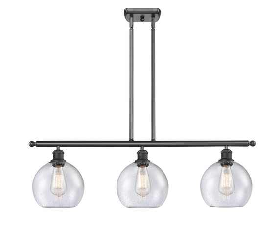Linear/Island 3 Light Bar by Innovations ( 405 | 516-3I-BK-G124-8 Ballston ) 