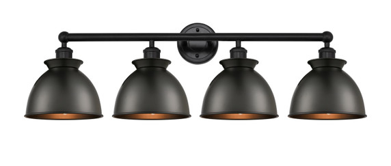 Bathroom Fixtures Four Lights by Innovations ( 405 | 616-4W-BK-M14-BK Edison ) 