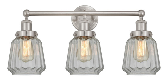 Bathroom Fixtures Three Lights by Innovations ( 405 | 616-3W-SN-G142 Edison ) 