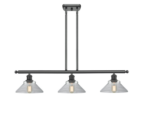 Linear/Island 3 Light Bar by Innovations ( 405 | 516-3I-BK-G132-LED Ballston ) 