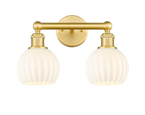 Bathroom Fixtures Two Lights by Innovations ( 405 | 616-2W-SG-G1217-6WV Edison ) 