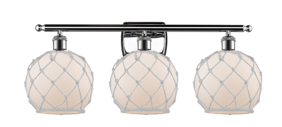 Bathroom Fixtures Three Lights by Innovations ( 405 | 516-3W-PC-G121-8RW Ballston ) 
