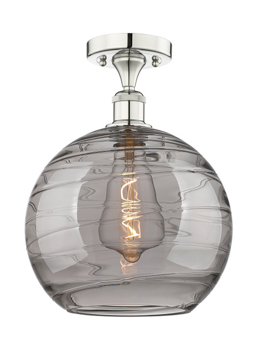 Semi-Flush Mts. Glass Down by Innovations ( 405 | 616-1F-PN-G1213-12SM Edison ) 
