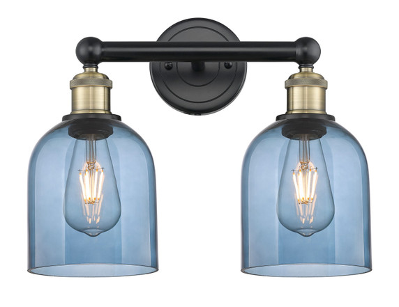Bathroom Fixtures Two Lights by Innovations ( 405 | 616-2W-BAB-G558-6BL Edison ) 