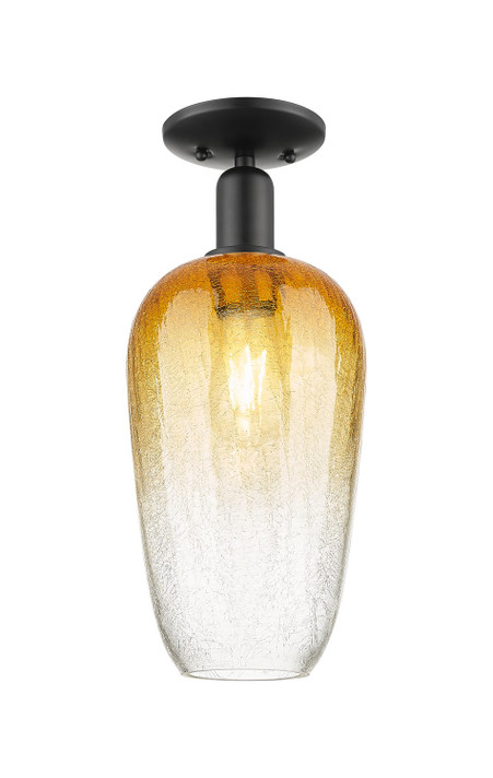Semi-Flush Mts. Glass Down by Innovations ( 405 | 716-1C-BK-G484-7AM Arcadia ) 