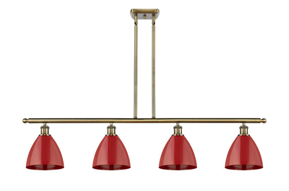 Linear/Island 4 Light + by Innovations ( 405 | 516-4I-AB-MBD-75-RD Ballston ) 