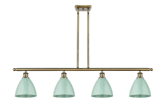 Linear/Island 4 Light + by Innovations ( 405 | 516-4I-AB-MBD-75-SF Ballston ) 