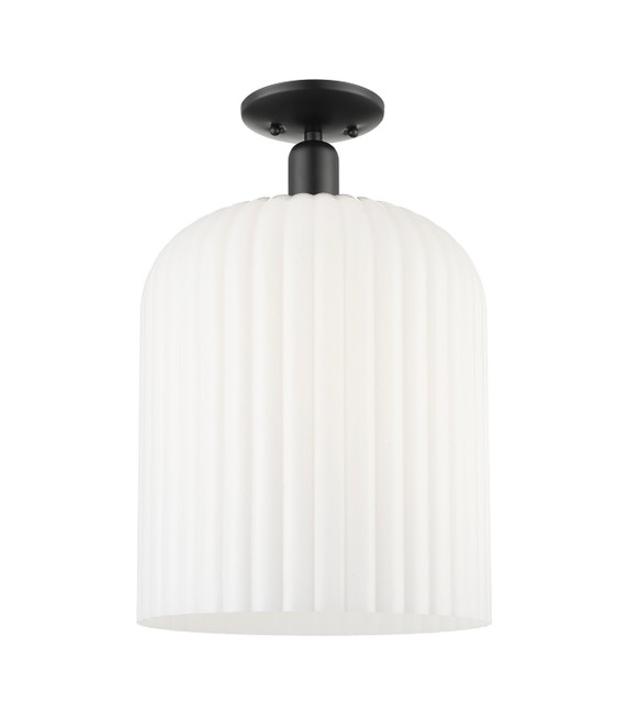 Semi-Flush Mts. Glass Down by Innovations ( 405 | 716-1C-BK-G559-12GWH Arcadia ) 
