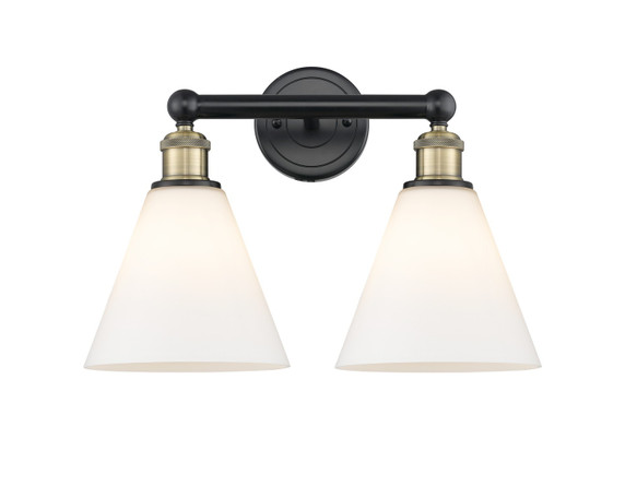 Bathroom Fixtures Two Lights by Innovations ( 405 | 616-2W-BAB-GBC-81 Edison ) 