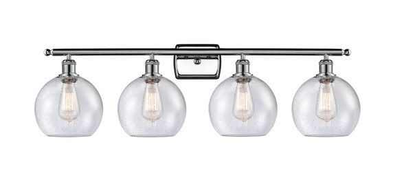 Bathroom Fixtures Four Lights by Innovations ( 405 | 516-4W-PC-G124-8-LED Ballston ) 
