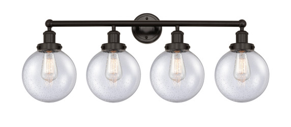 Bathroom Fixtures Four Lights by Innovations ( 405 | 616-4W-OB-G204-8 Edison ) 