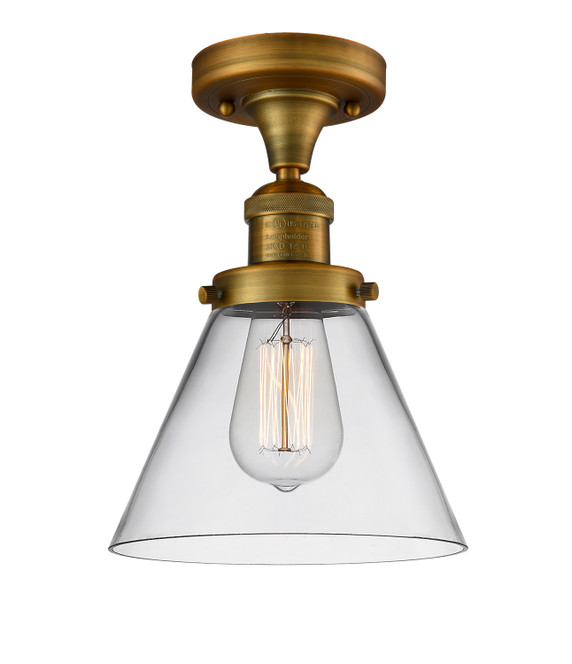 Semi-Flush Mts. Glass Down by Innovations ( 405 | 517-1CH-BB-G42-LED Franklin Restoration ) 
