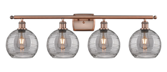 Bathroom Fixtures Four Lights by Innovations ( 405 | 516-4W-AC-G1213-8SM Ballston ) 