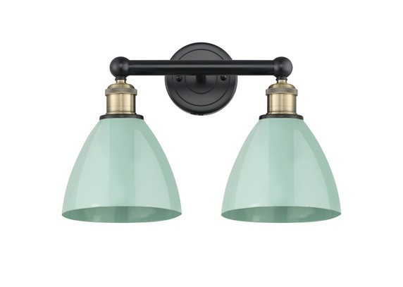 Bathroom Fixtures Two Lights by Innovations ( 405 | 616-2W-BAB-MBD-75-SF Edison ) 