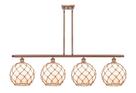 Linear/Island 4 Light + by Innovations ( 405 | 516-4I-AC-G121-10RB-LED Ballston ) 