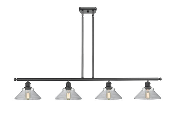 Linear/Island 4 Light + by Innovations ( 405 | 516-4I-BK-G132 Ballston ) 