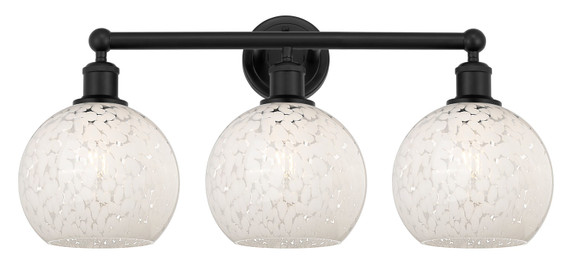 Bathroom Fixtures Three Lights by Innovations ( 405 | 616-3W-BK-G1216-8WM Edison ) 