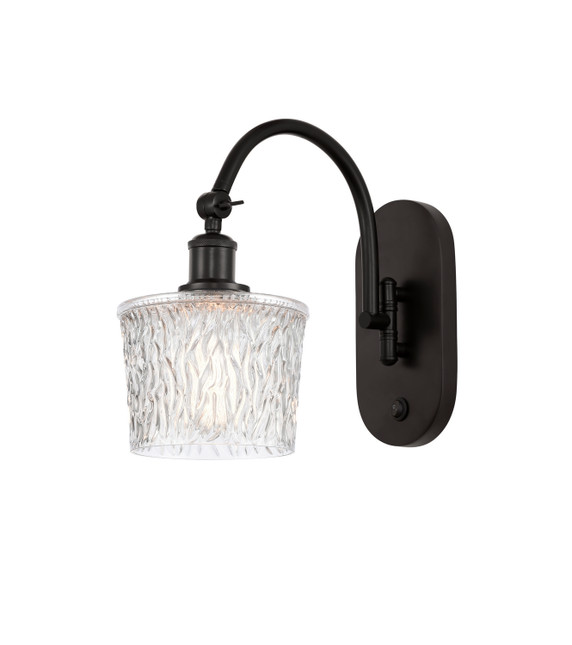 Sconces Single Glass by Innovations ( 405 | 518-1W-OB-G402-LED Ballston ) 