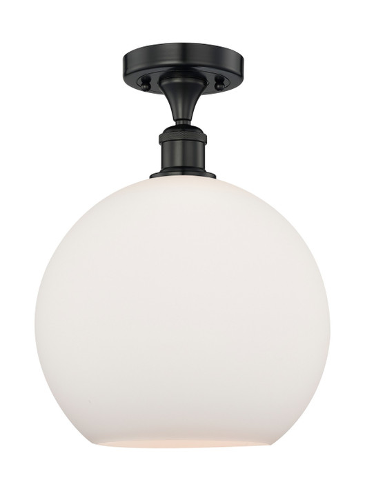 Semi-Flush Mts. Glass Down by Innovations ( 405 | 616-1F-BK-G121-12 Edison ) 