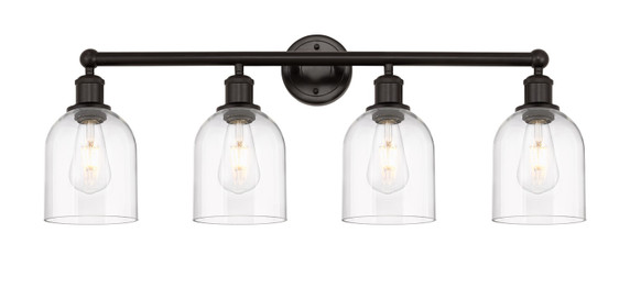 Bathroom Fixtures Four Lights by Innovations ( 405 | 616-4W-OB-G558-6CL Edison ) 