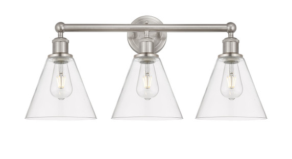 Bathroom Fixtures Three Lights by Innovations ( 405 | 616-3W-SN-GBC-82 Edison ) 
