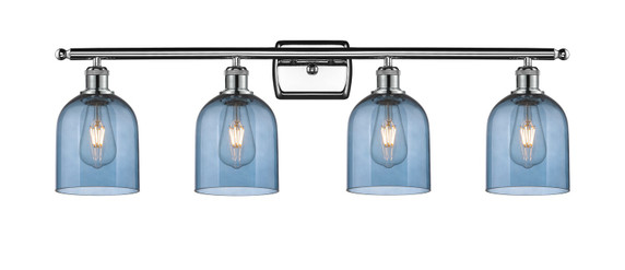 Bathroom Fixtures Four Lights by Innovations ( 405 | 516-4W-PC-G558-6BL Ballston ) 