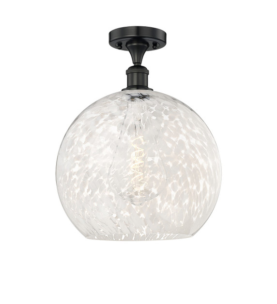 Semi-Flush Mts. Glass Down by Innovations ( 405 | 616-1F-BK-G1216-14WM Edison ) 