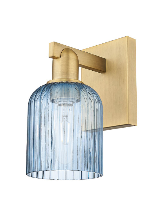 Sconces Single Glass by Innovations ( 405 | 716-1W-BB-G559-5BL Arcadia ) 