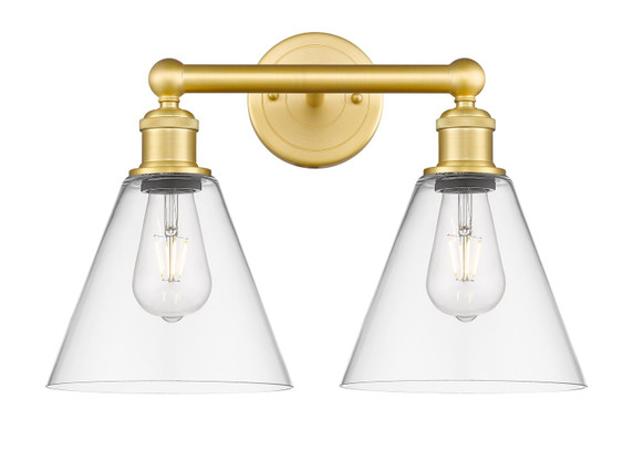 Bathroom Fixtures Two Lights by Innovations ( 405 | 616-2W-SG-GBC-82 Edison ) 