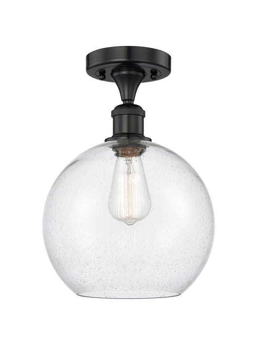 Semi-Flush Mts. Glass Down by Innovations ( 405 | 616-1F-BK-G124-10 Edison ) 