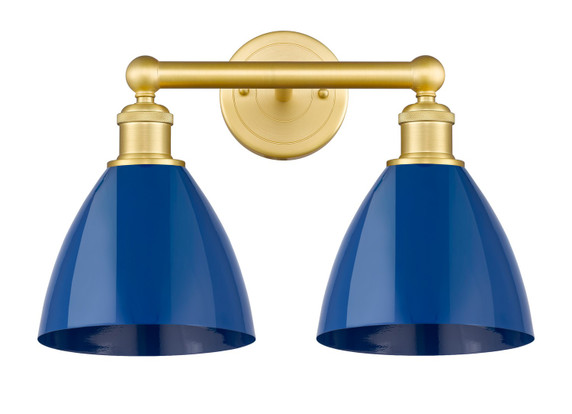 Bathroom Fixtures Two Lights by Innovations ( 405 | 616-2W-SG-MBD-75-BL Edison ) 