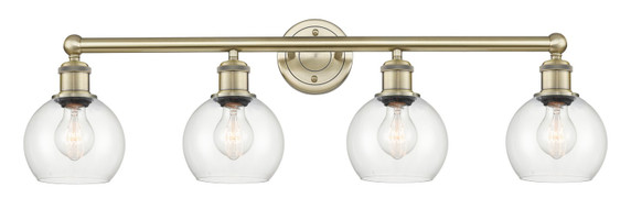 Bathroom Fixtures Four Lights by Innovations ( 405 | 616-4W-AB-G122-6 Edison ) 